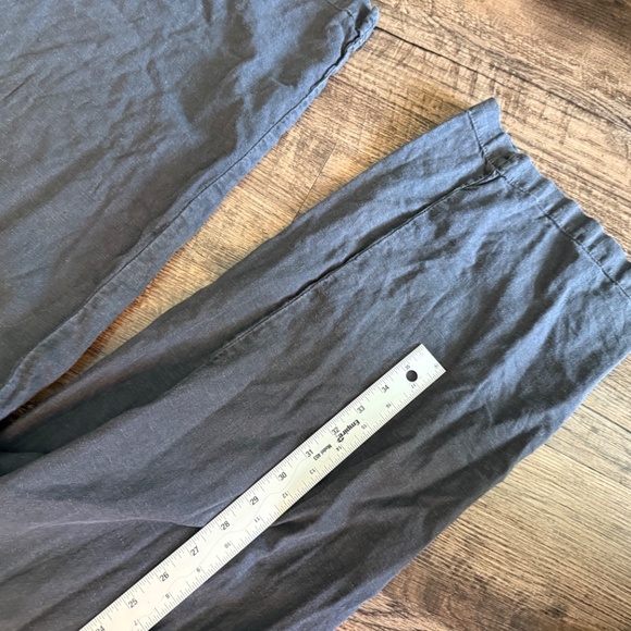 Universal threads relaxed fit black linen overalls casual cropped romper women S - Picture 3 of 6